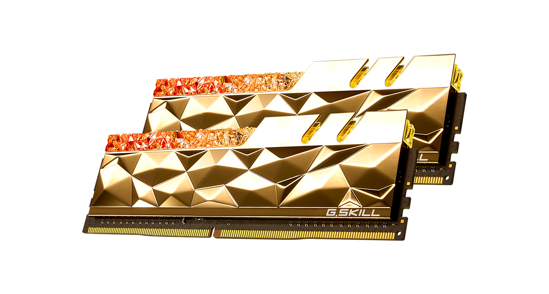 RAM G.Skill Trident Z Royal Elite Gold DDR4 16GB (2x8GB) 3600MHz LED cho Desktop (F4-3600C16D-16GTEGC)