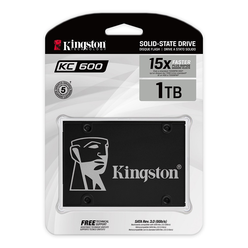 Ổ cứng SSD Kingston KC600 1024GB 2.5-Inch SATA III SKC600/1024G