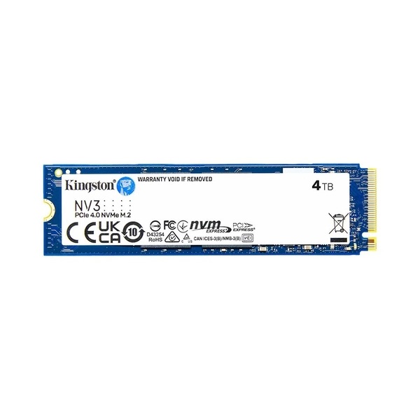 Ổ cứng Kingston SSD 4000GB M.2 2280 NVMe – đọc 6000MB/s ghi 5000MB/s (SNV3S/4000G)