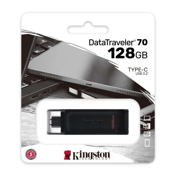 USB Kingston DataTraveler 70 128GB USB-C 3.2 Gen 1 (DT70/128GB)