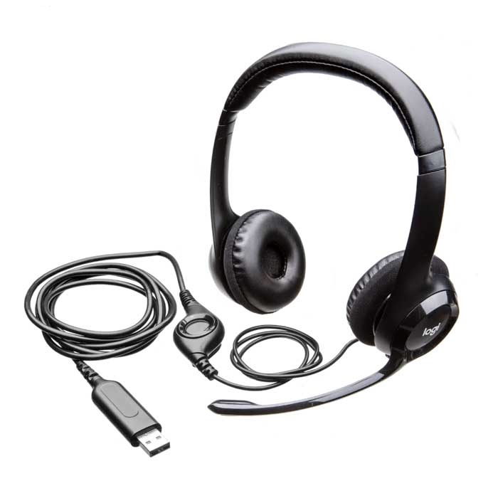 Tai nghe Logitech H390 – USB, Micro khử ồn, chính hãng