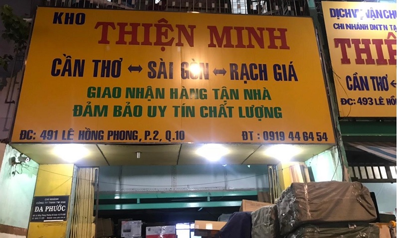 Chành Xe Gửi Hàng Thiện Minh Sài Gòn - Cần Thơ - Rạch Giá Kiên Giang, 491  Lê Hồng Phong, Phường 2, Quận 10, Tp.Hcm - Inkdtex - Phân Phối Máy In