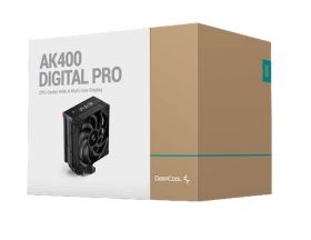 Tản nhiệt khí Deepcool AK400 DIGITAL PRO – Phiên bản màu đen, màn hình hiển thị, làm mát hiệu quả cho CPU tầm trung
