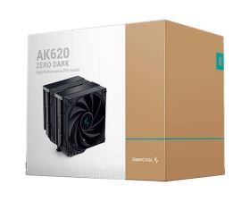 Tản nhiệt khí Deepcool AK620 ZERO DARK – Phiên bản Full Black, Dual Tower, tản nhiệt hiệu suất cao cho CPU mạnh
