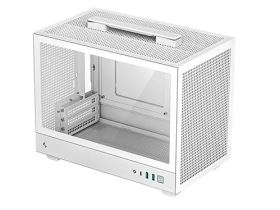 Case Deepcool CH160 WH – Vỏ máy mini-ITX màu trắng, thiết kế nhỏ gọn, hỗ trợ tay cầm di động