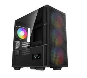 Case Deepcool CH560 DIGITAL – Vỏ máy Mid-tower ATX màu đen, màn hình số Digital, hỗ trợ ARGB, thiết kế thoáng khí