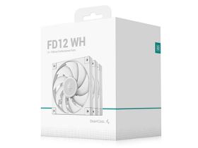 Fan Case Deepcool FD12 WH (3 in 1) – Bộ 3 quạt màu trắng, tản nhiệt mạnh, hoạt động êm, không LED