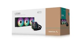 Tản nhiệt nước AIO Deepcool LD360 ARGB – Black, 3 Quạt 120mm, LED ARGB Đồng Bộ, Thiết Kế Gaming Mạnh Mẽ, Làm Mát CPU Hiệu Suất Cao
