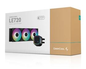 Tản nhiệt nước AIO Deepcool LE720 – Black, 3 Quạt 120mm, LED RGB, Thiết Kế Mạnh Mẽ, Làm Mát CPU Cực Kỳ Hiệu Quả