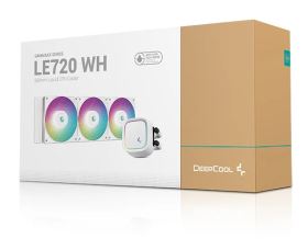 Tản nhiệt nước AIO Deepcool LE720 WH – 3 Quạt 120mm, LED RGB, Phiên Bản Màu Trắng, Làm Mát CPU Cực Mạnh