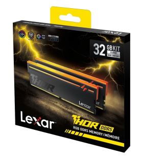 RAM Desktop Lexar THOR RGB 2nd Gen DDR5 32GB (2x16GB) 6000MHz CL38 – LD5U16G60C38BV-RGD