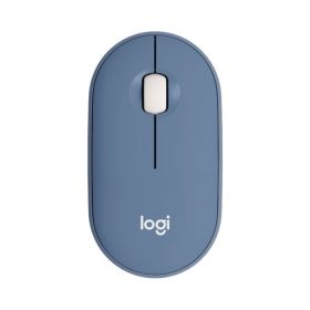 Chuột vi tính không dây Logitech Pebble M350 Xanh (Blue Berry)