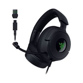 Tai nghe Razer Kraken V4 X RZ04-0518 – có dây, có khung choàng đầu, âm thanh 20Hz–20kHz, thiết kế gaming nhẹ êm