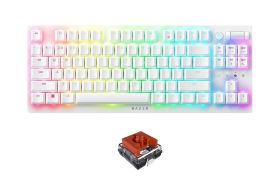 Bàn Phím Razer DeathStalker V2 Pro Tenkeyless White Edition RZ03-04373500 – Không Dây, Low Profile Linear Red Switch, Thiết Kế Siêu Mỏng, Màu Trắng, Layout TKL, RGB Chroma, Chính Hãng